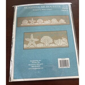 Imaginating‎ Counted Cross Stitch Kit-Seashell Silhouette #1965K New Sealed